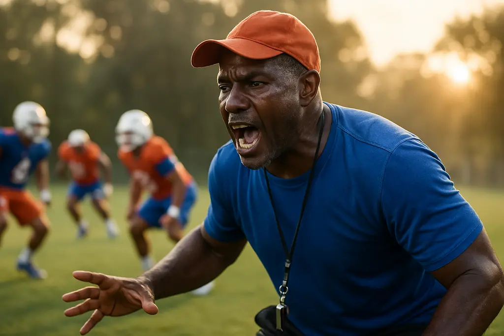 Gators Fall Practice with players running drills on a sunny Gainesville field