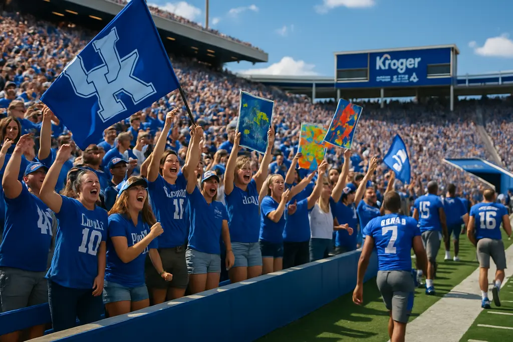 SEC opener crowd outside Kroger Field before a Kentucky football game